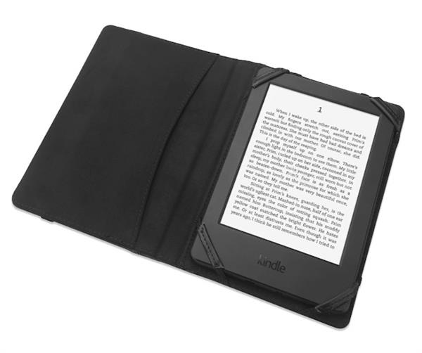eBookReader klassisk luksus sort cover ebogslæser åbent